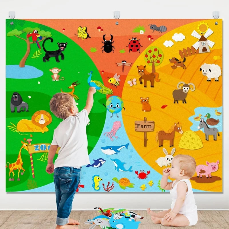 Zoo Animal Felt Story Board