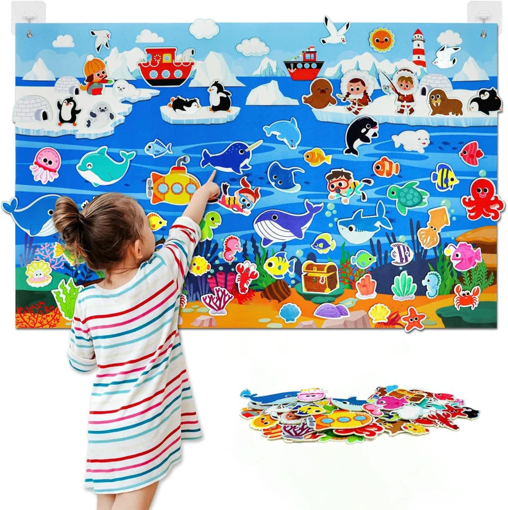 Zoo Animal Felt Story Board