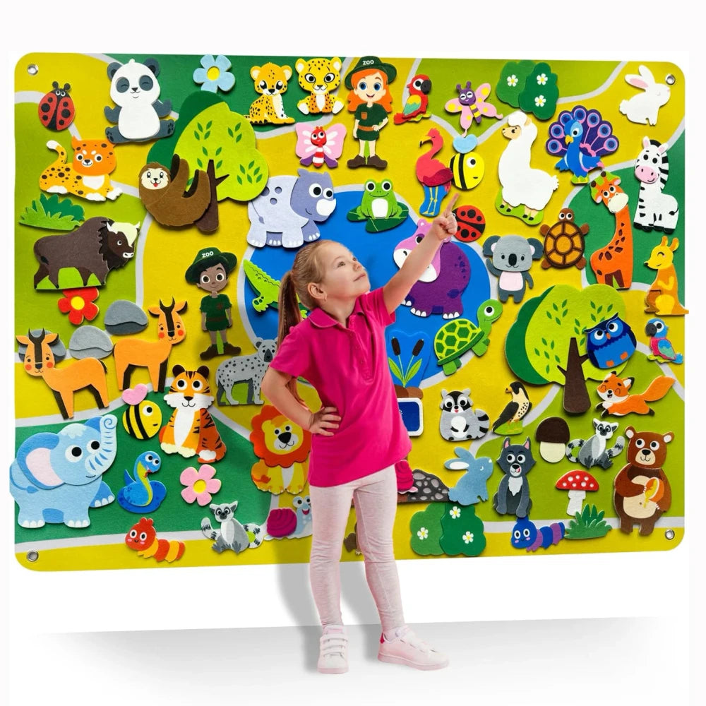 Zoo Animal Felt Story Board