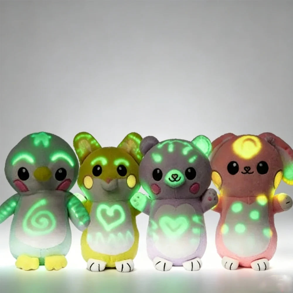 Glow-in-the-Dark Doodle Plush Doll Toy, Luminous Light Painting Plush Toy, Educational Stress Relief Toy, Birthday Gift